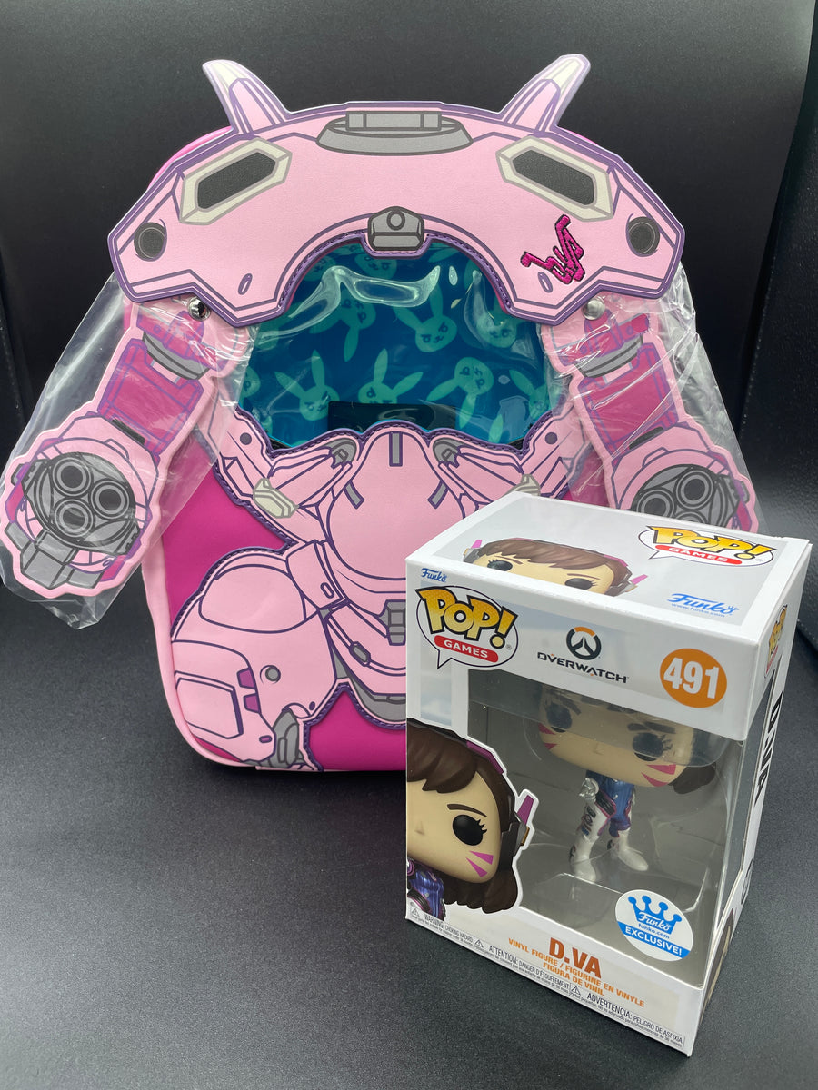 Loungefly Funko Limited Edition Overwatch D.Va Pop! & Bag Bundle