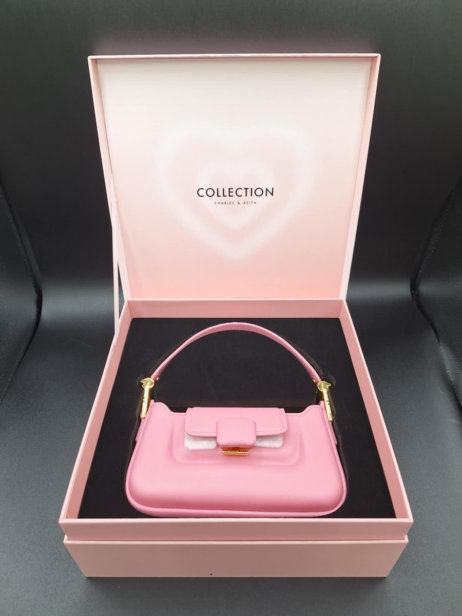 Shoulder Bag Charles And Keith Pink Bag With Box Crossbody Bag