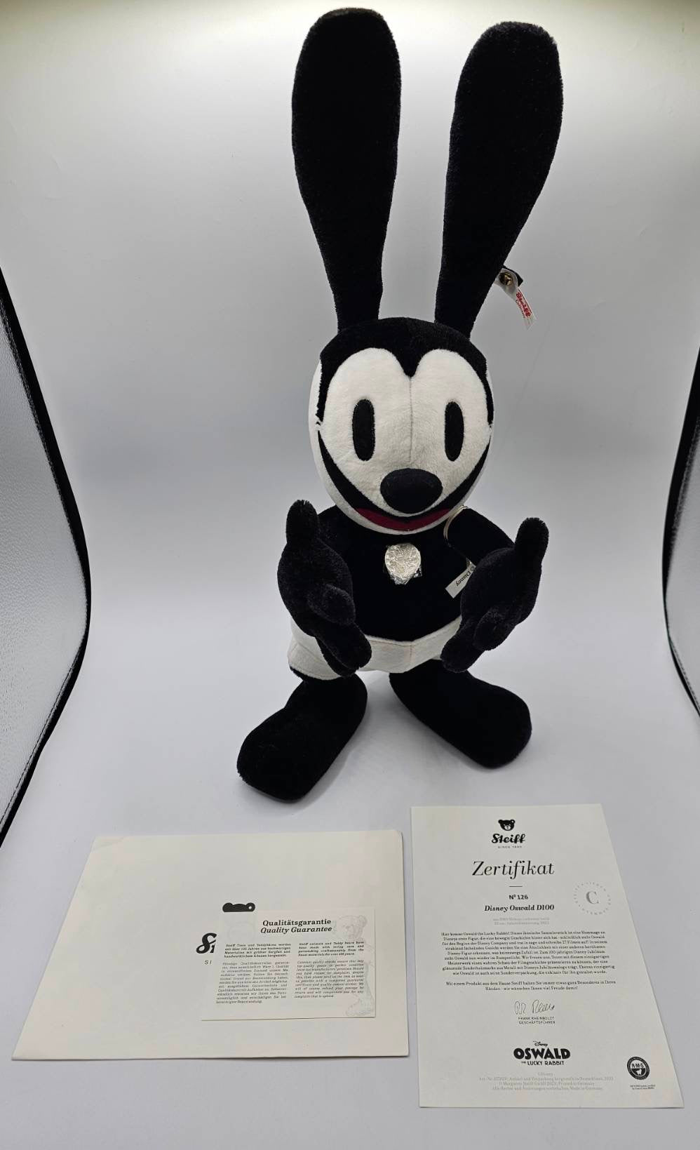 Disney 100 Steiff - Oswald the Lucky Rabbit 13" Collectible Teddy Bear