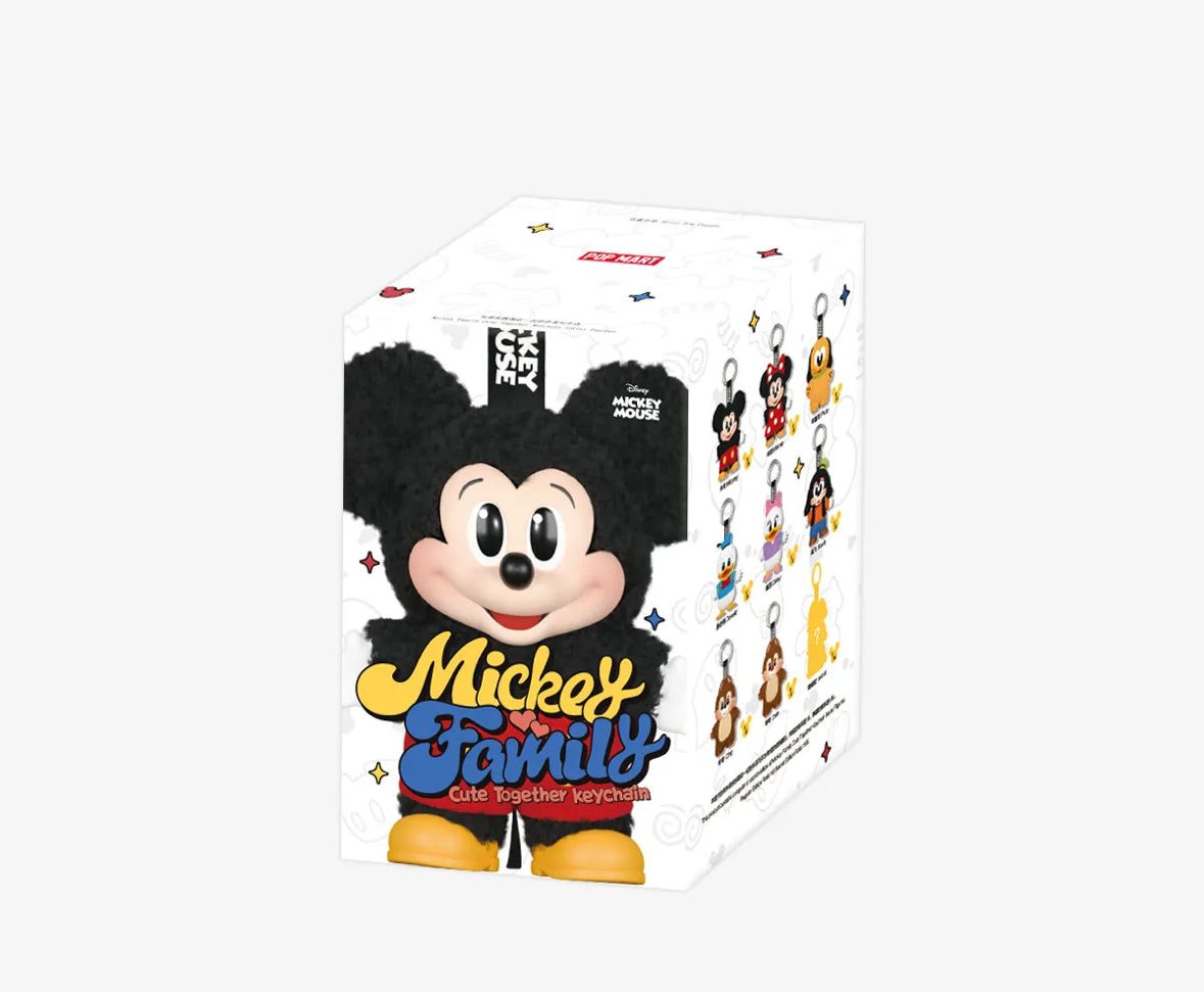 Popmart Mickey Family Cute Together Keychain Series Figures