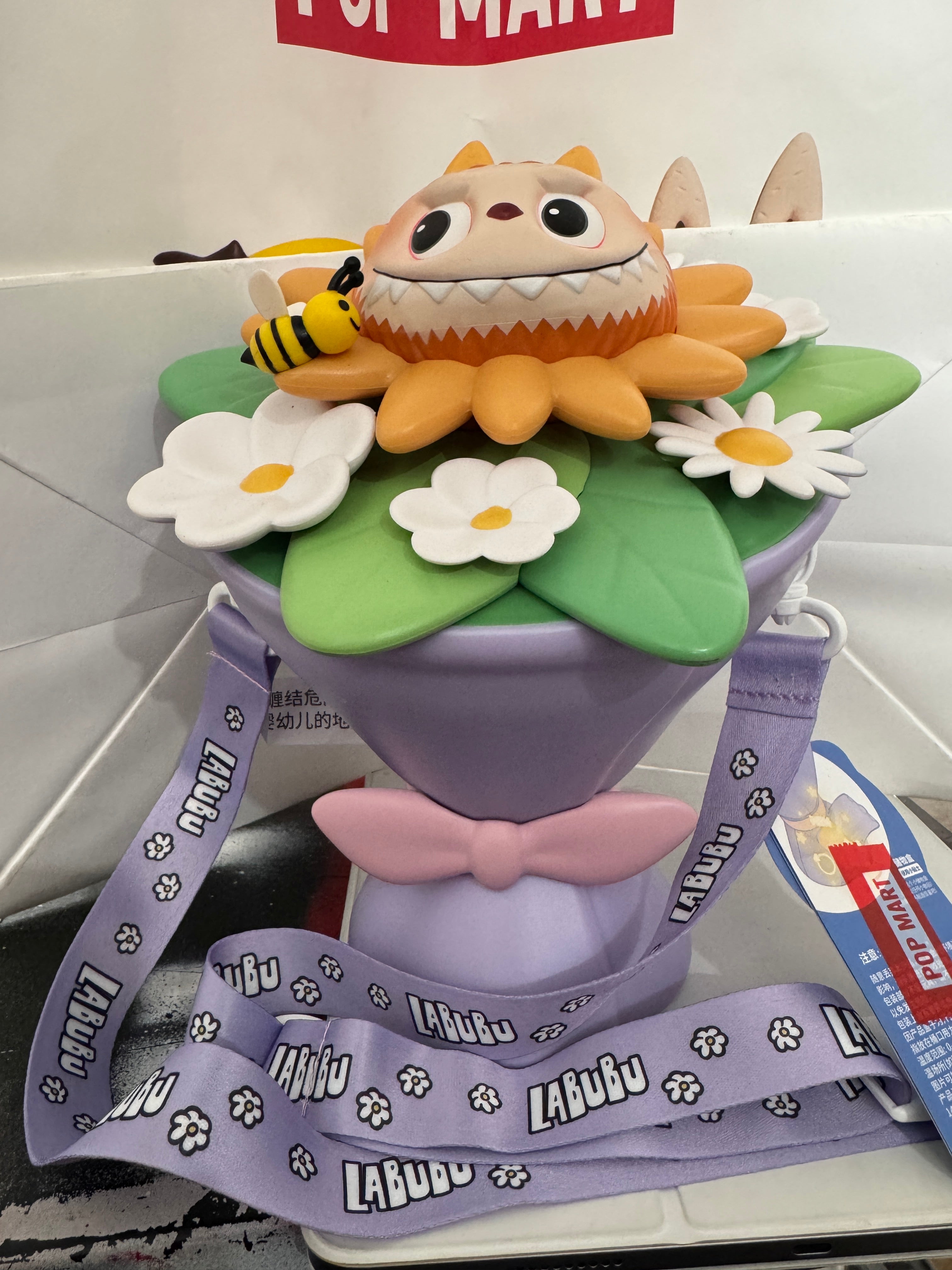 Popmart The Monsters Labubu Flowery Popcorn Bucket