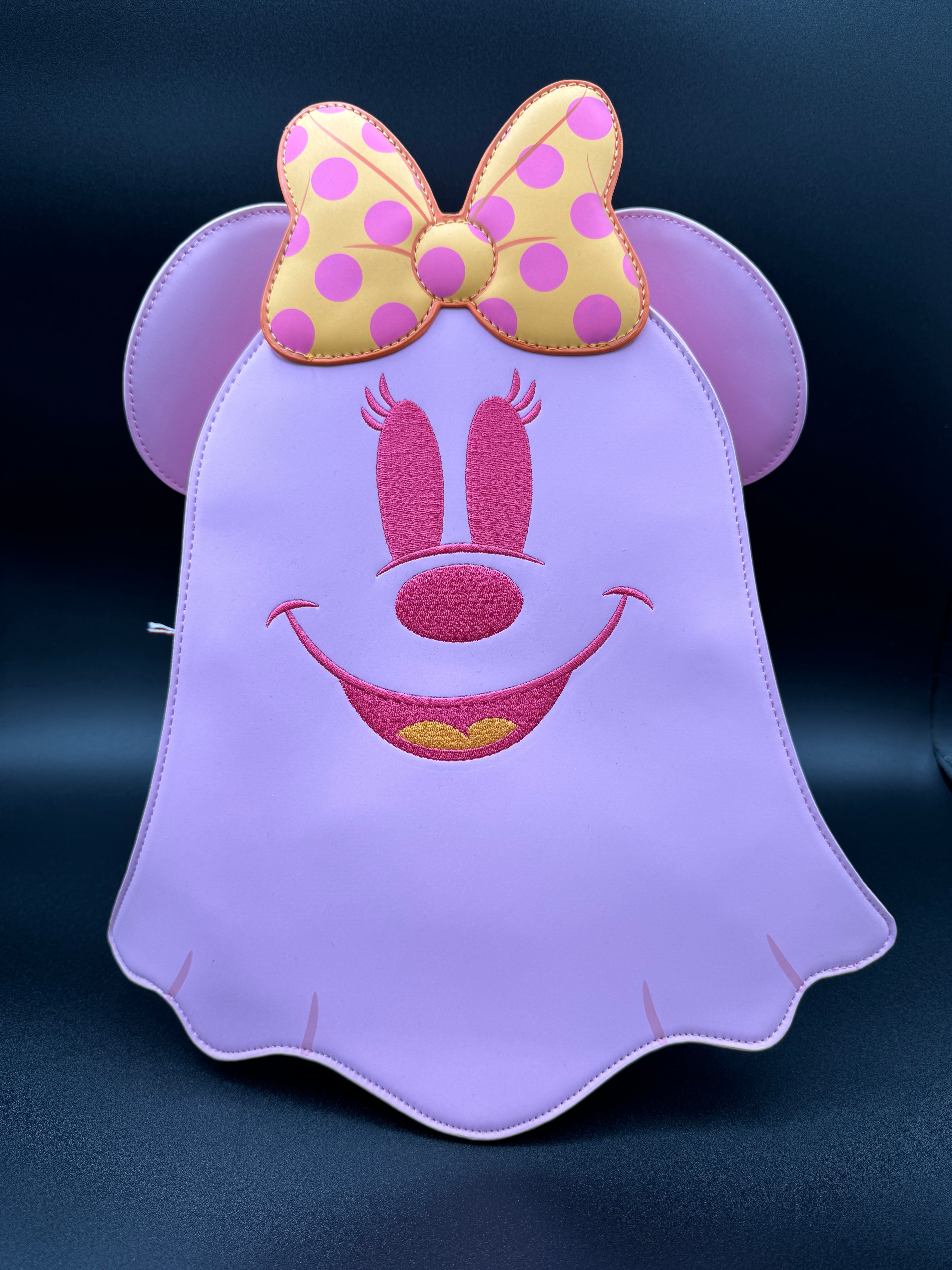 Loungefly Disney Pastel Ghost Minnie Mouse Glow-in-the-Dark Mini Backpack