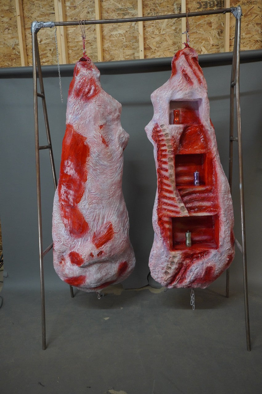 Meat Cabinets Shelves Beef Pig LA Comic Con Exclusive Props