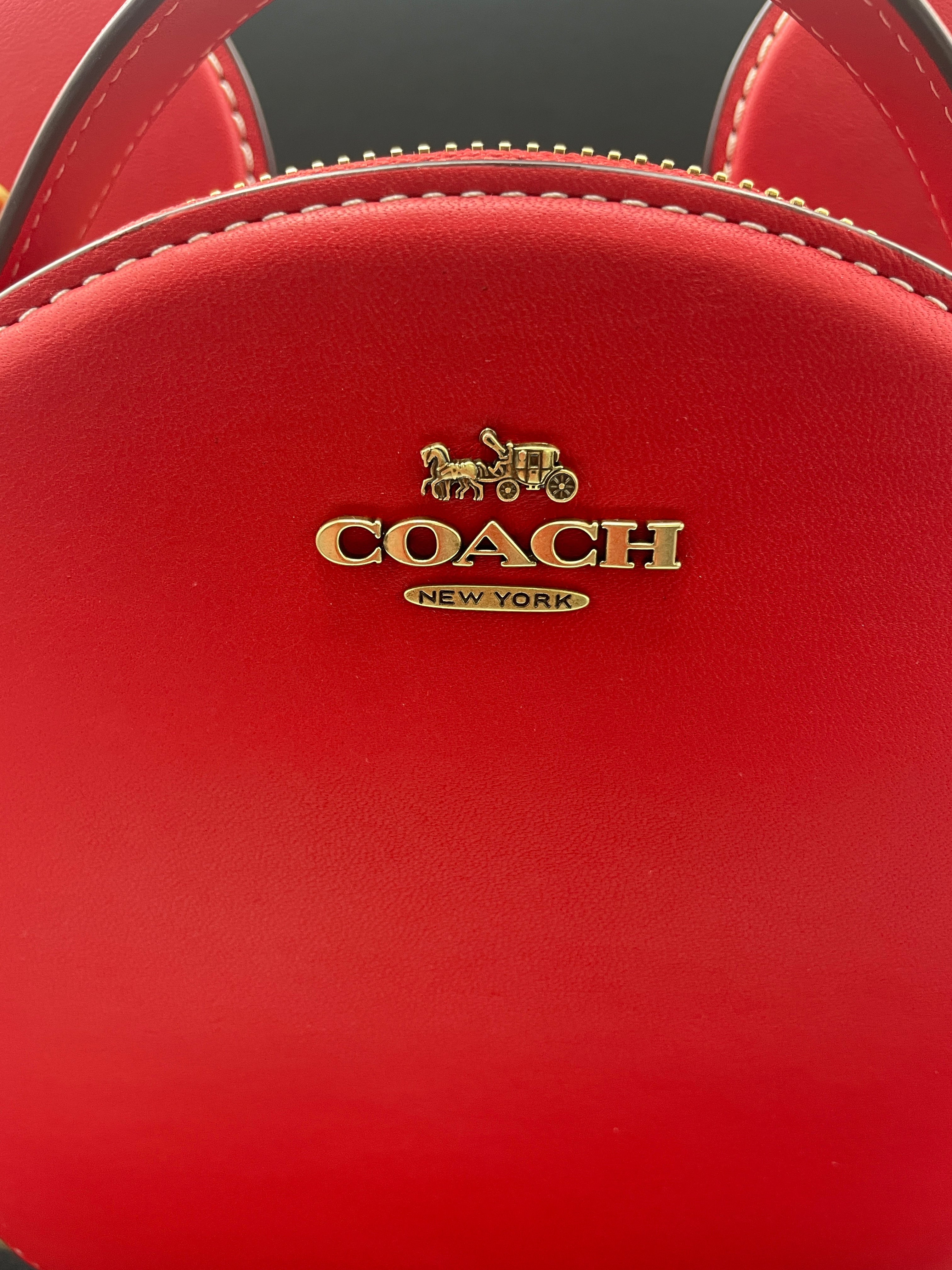 Disney X Coach Mickey Mouse Ear Bag Red