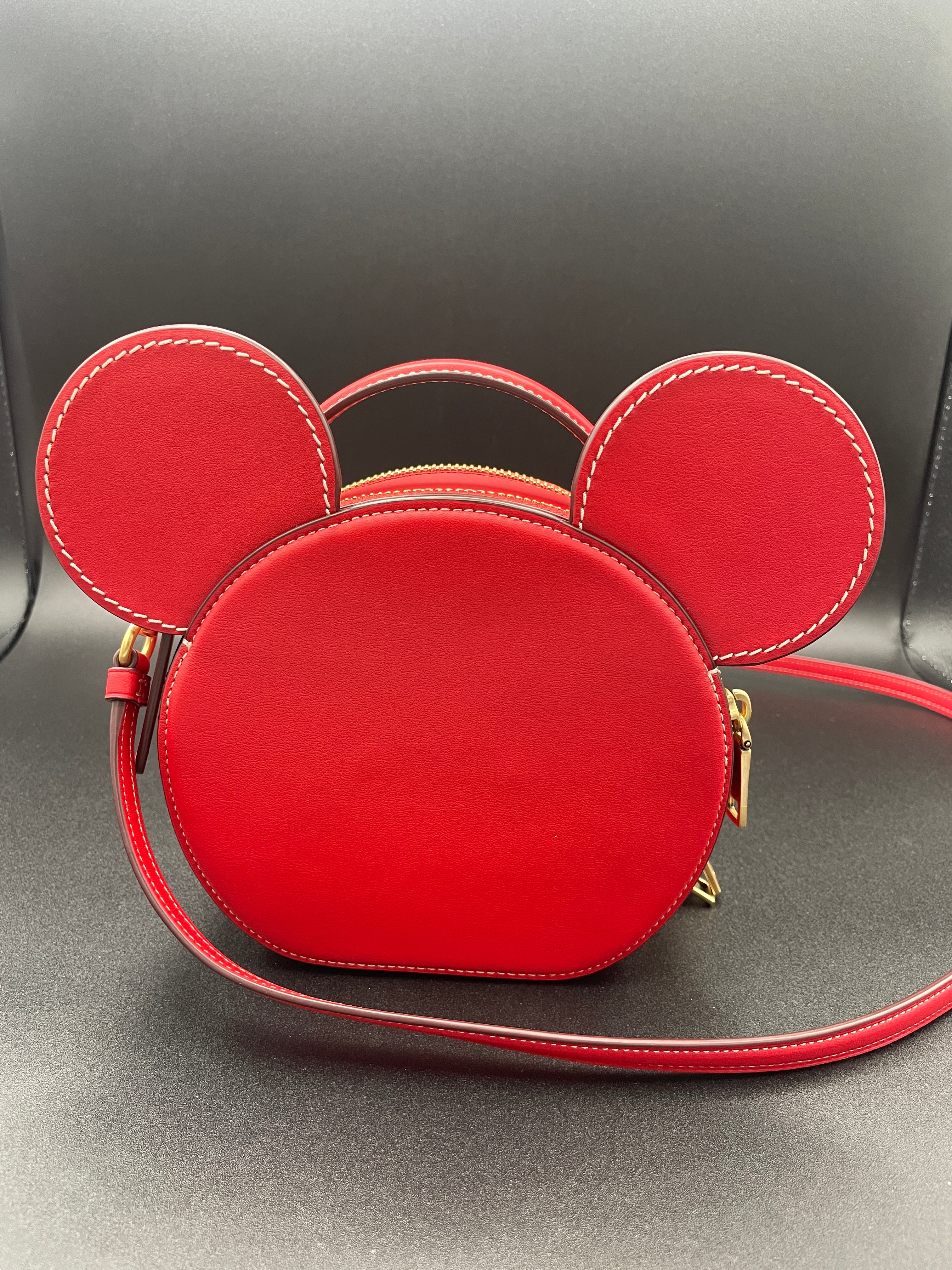 Disney X Coach Mickey Mouse Ear Bag Red