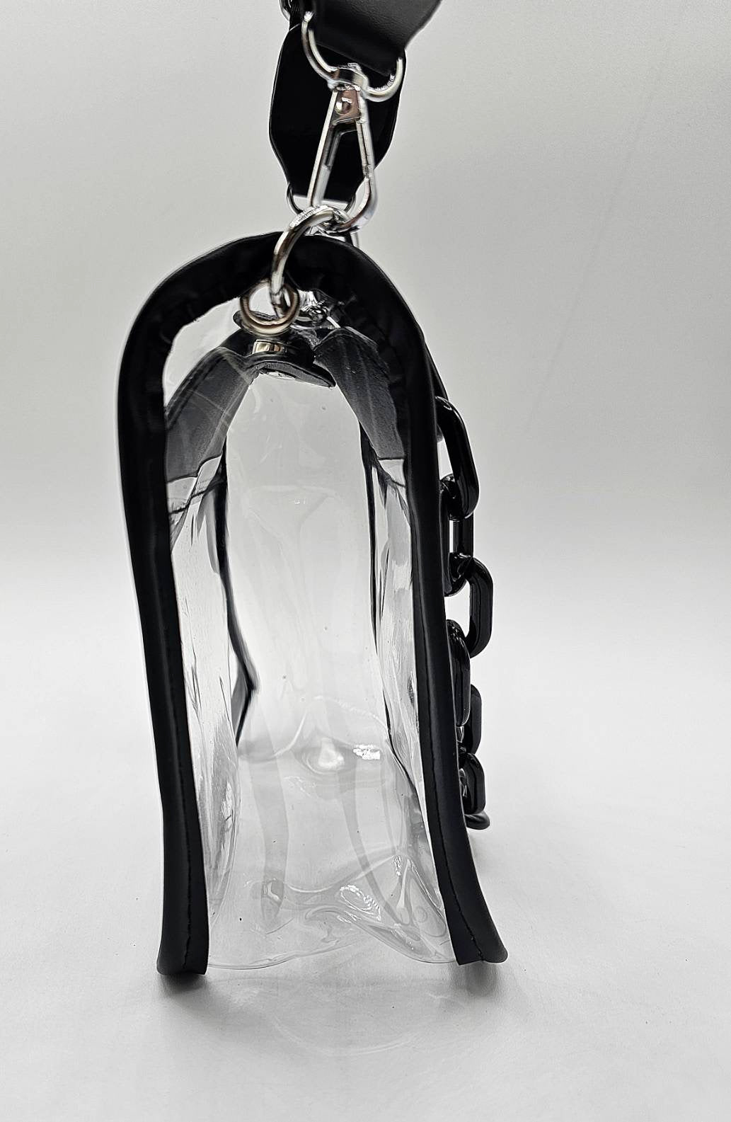 Transparent Shoulder Bag With Chain Strap Choose Color