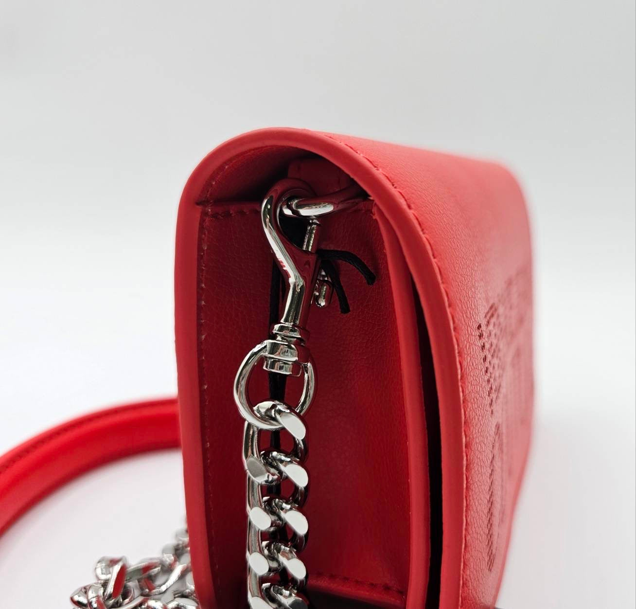 Versace Jeans Couture Red Logo Shoulder Bag