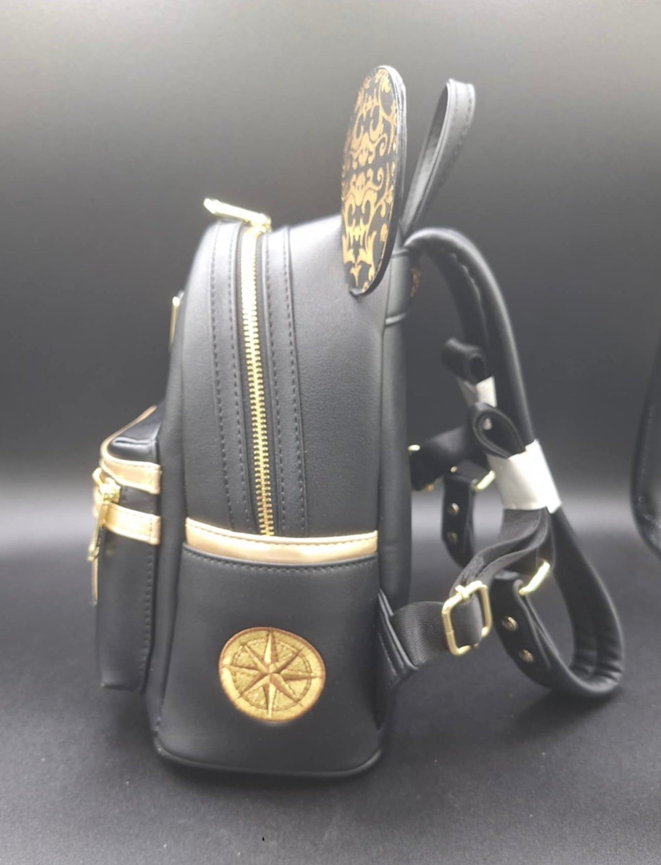 disney black and gold mini backpack Loungefly Disney Parks Pirates of the Caribbean Mickey Mouse The Main – Commerce Gluttony