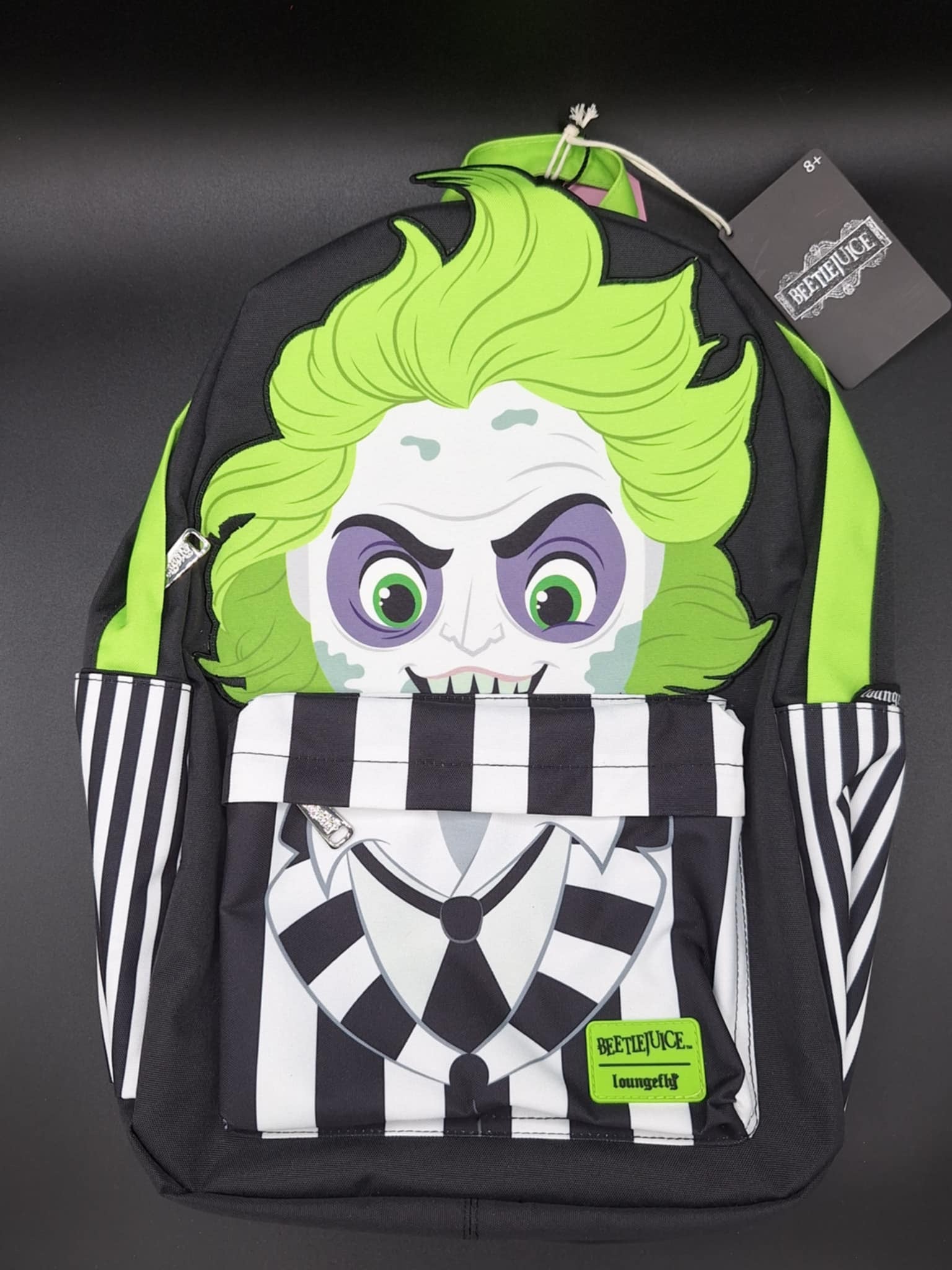 Loungefly Beetlejuice Cosplay Nylon Full-Size Backpack 