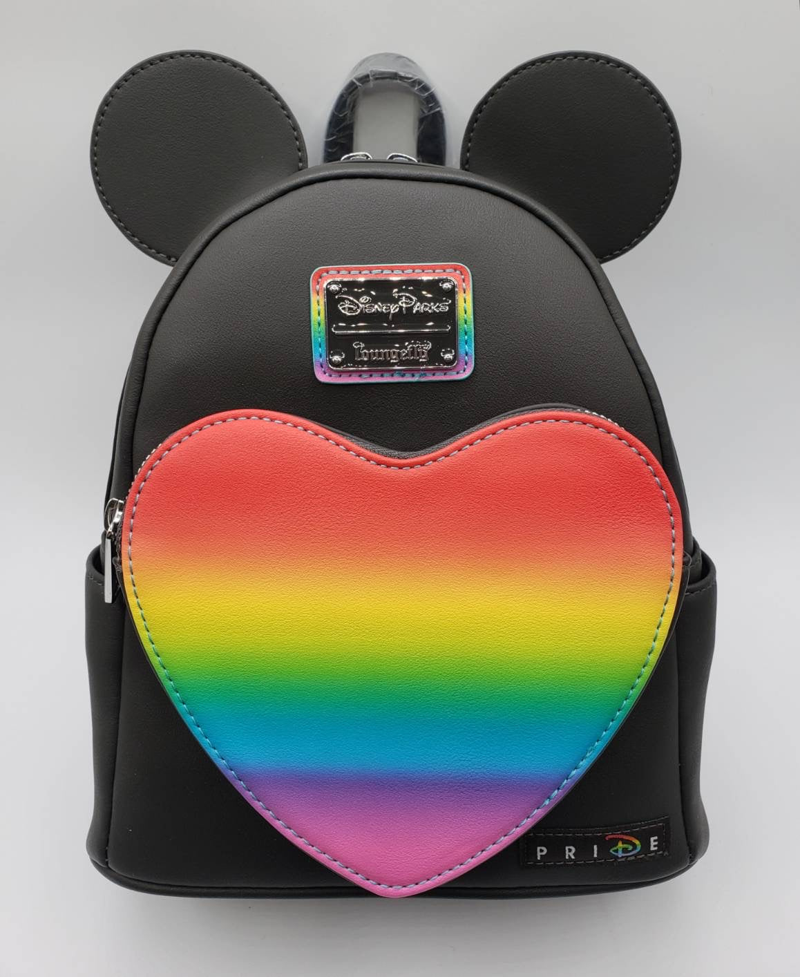 disney pride mini backpack Loungefly Disney Parks Mickey Mouse Pride Heart Mini Backpack