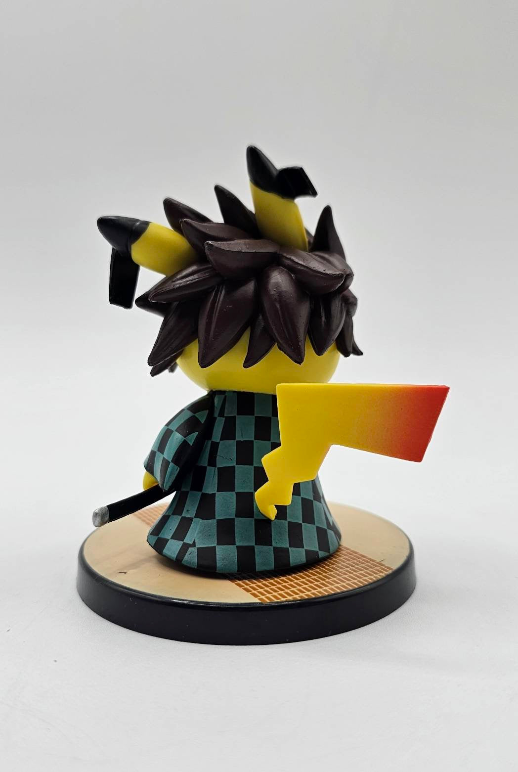 Demon Slayer Pokemon Pikachu Tanjiro Cosplay Figurine With Stand