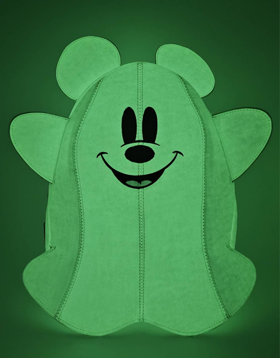 enlarge loungefly disney mickey mouse ghost glow-in-the-dark mini backpack Mickey Mouse Ghost Glow Mini Backpack