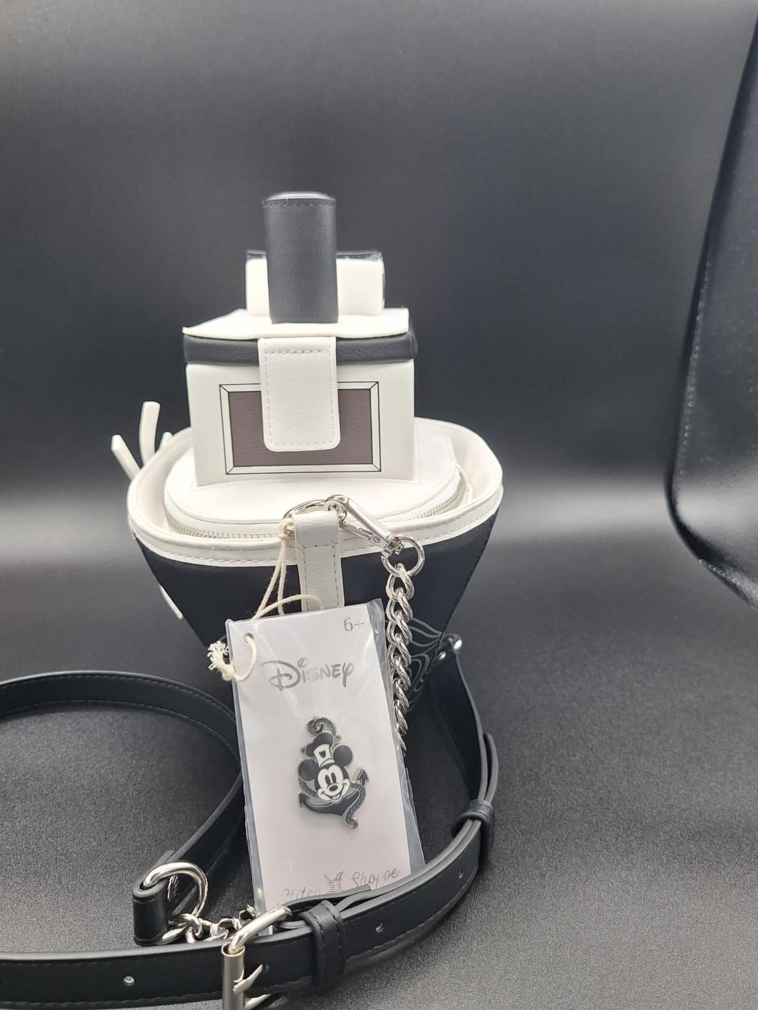 Disney Loungefly Stitch Shoppe Exclusive Steamboat Willie Figural Crossbody Bag