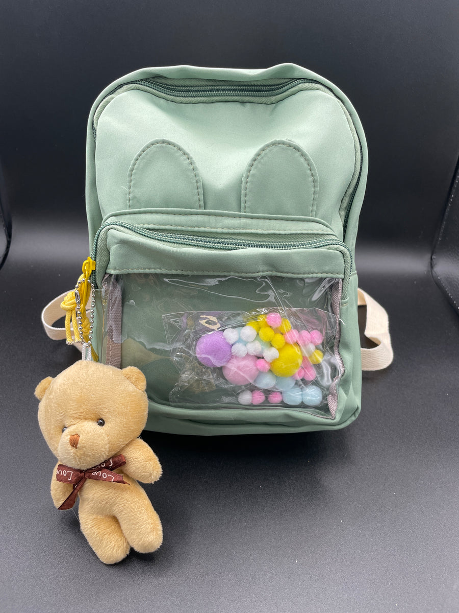 Mini Nylon Ita Window Backpack - 5 Colors to Choose, Plush & Colorful ...