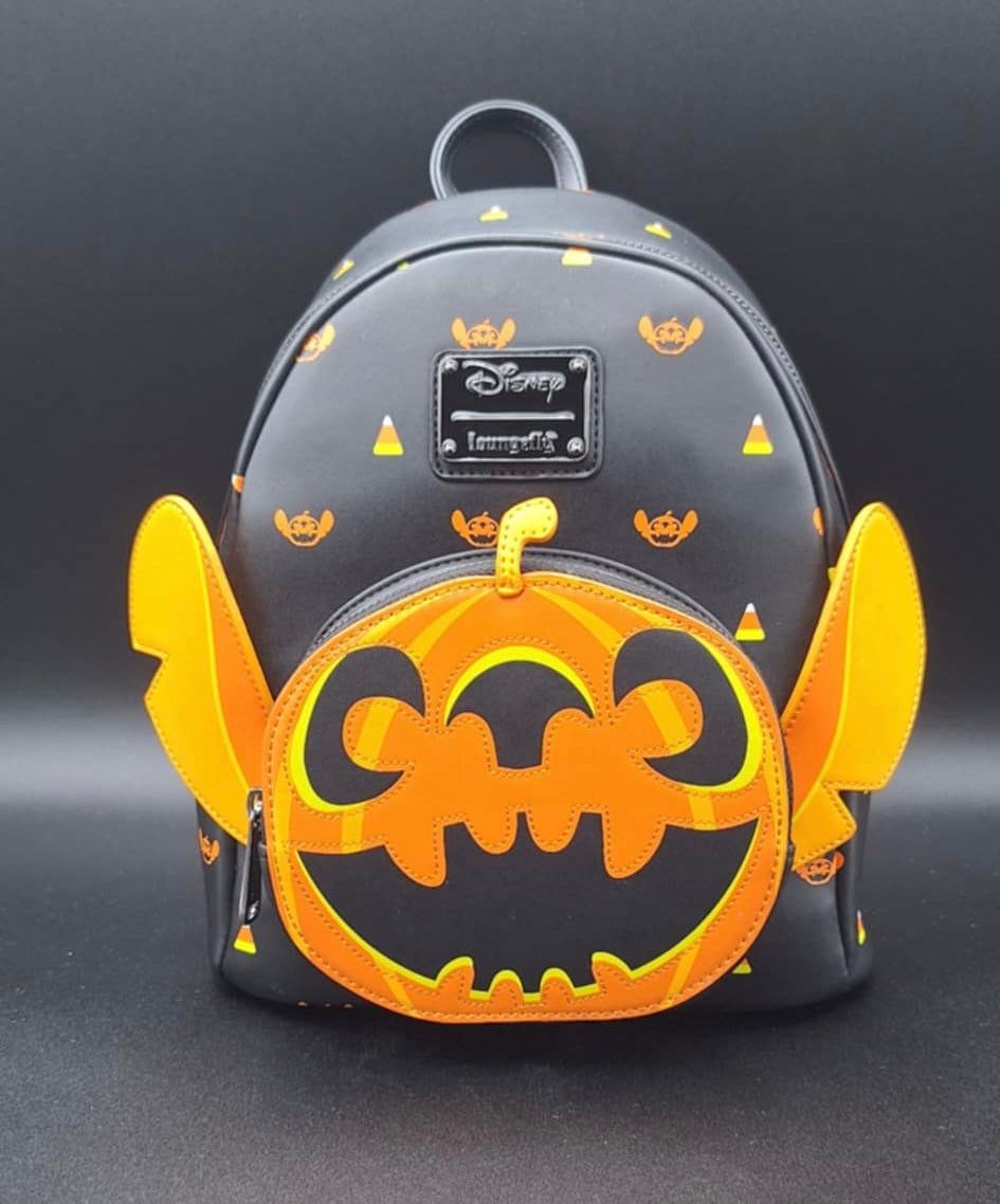 Loungefly Disney Lilo & Stitch Jack-o'-lantern Stitch Mini Backpack
