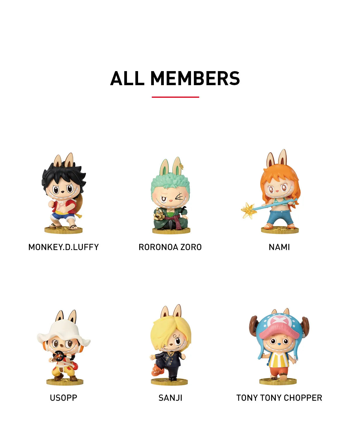 Popmart THE MONSTERS × One Piece Series Figures