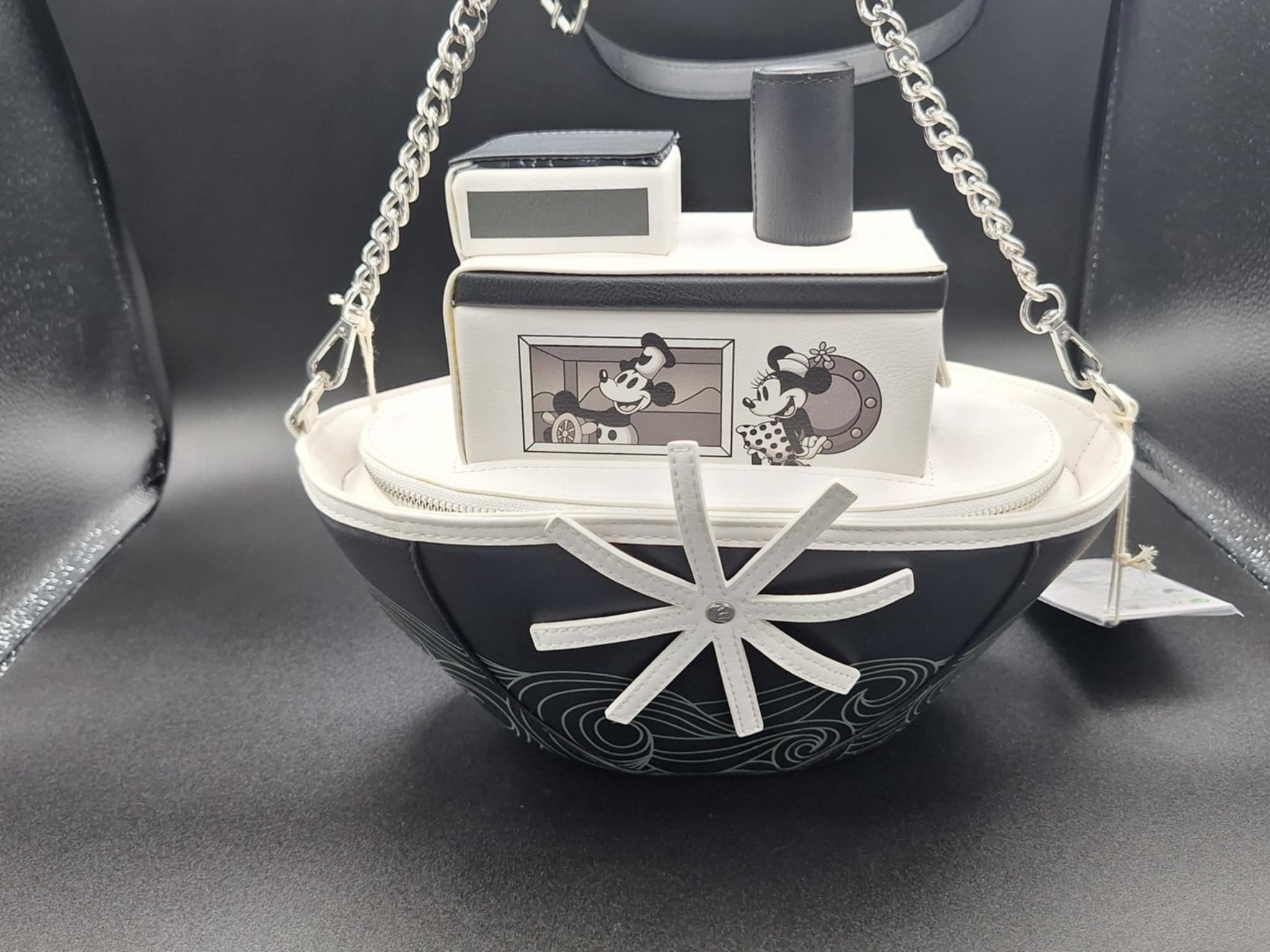 Disney Loungefly Stitch Shoppe Exclusive Steamboat Willie Figural Crossbody Bag
