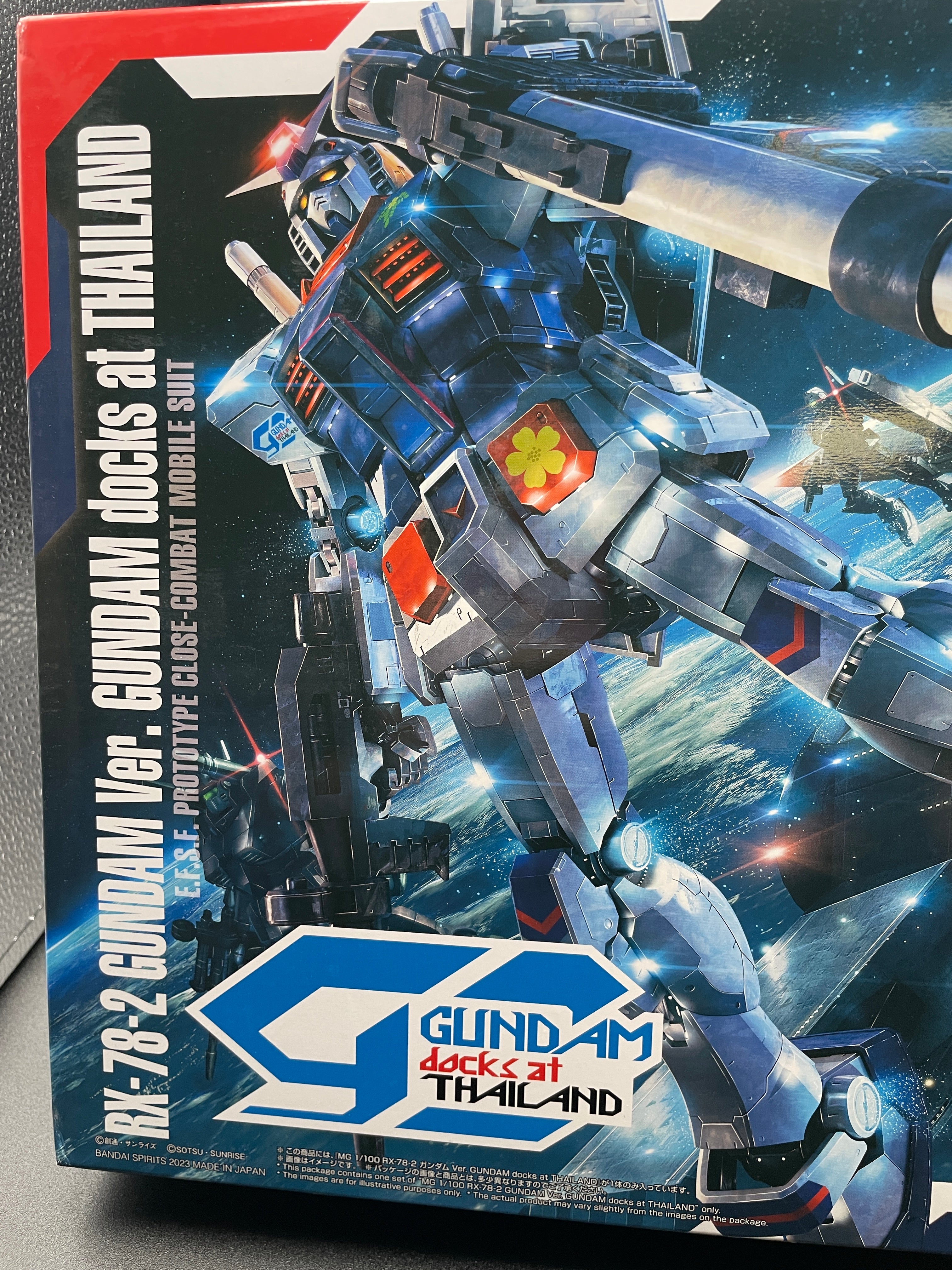 Bandai MG 1/100 Rx-78-2 Gundam Ver 3.0 Docks At Thailand Imported