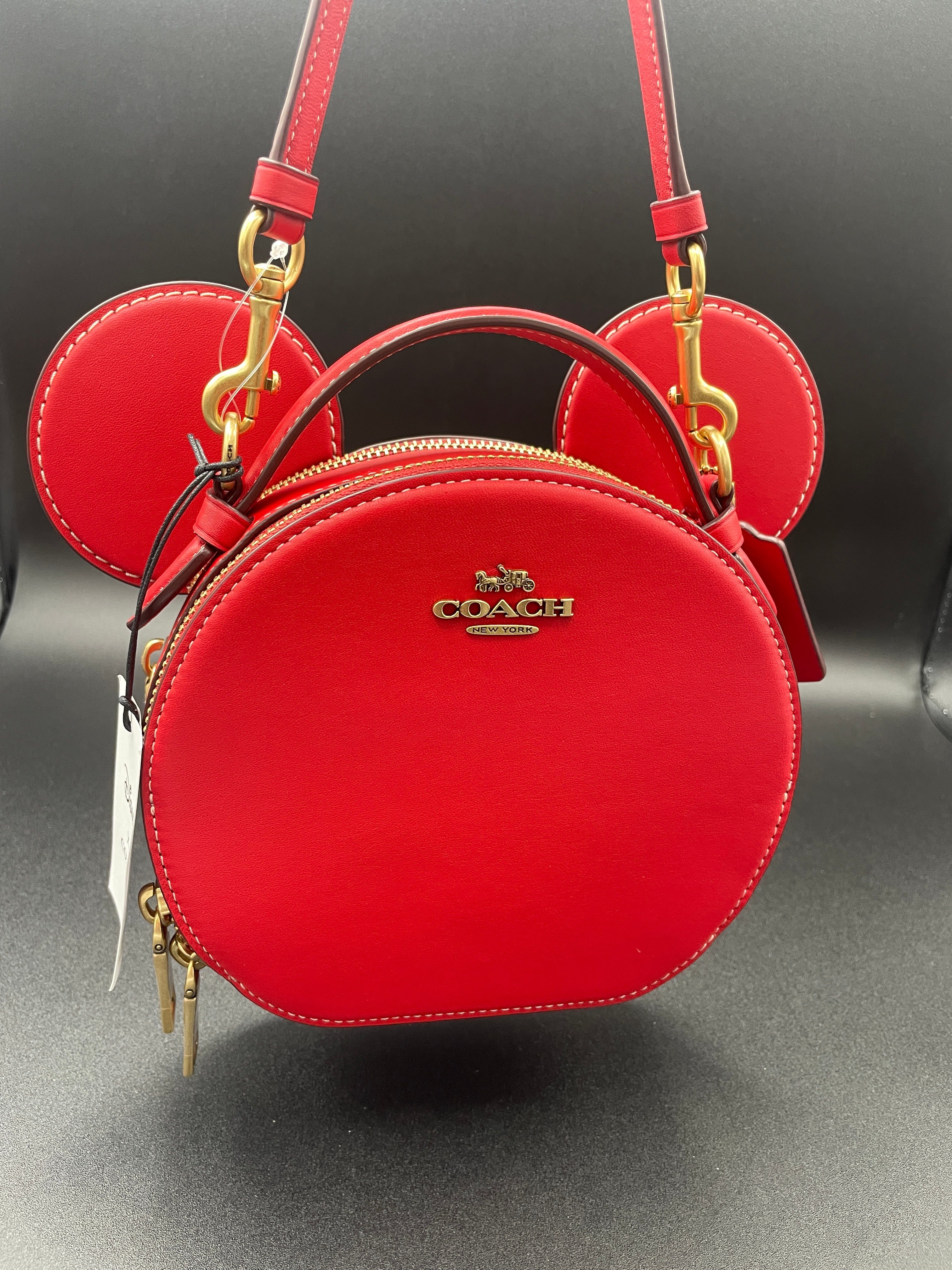 Disney X Coach Mickey Mouse Ear Bag Red