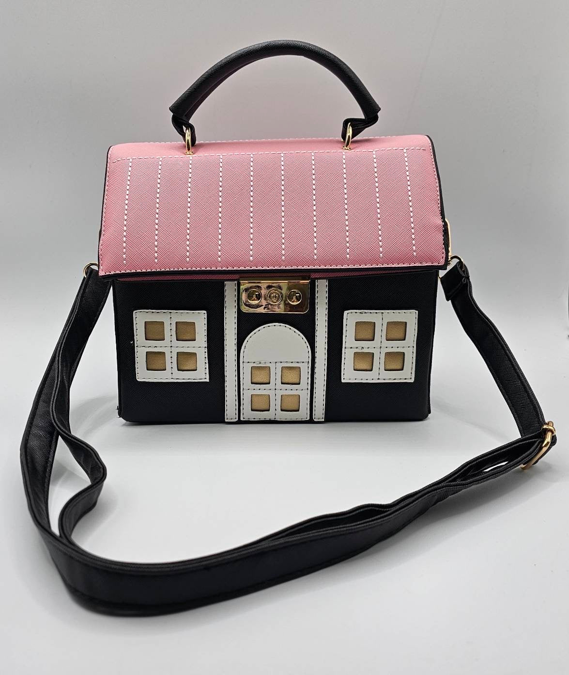 Black House White House Crossbody Shoulder Bag