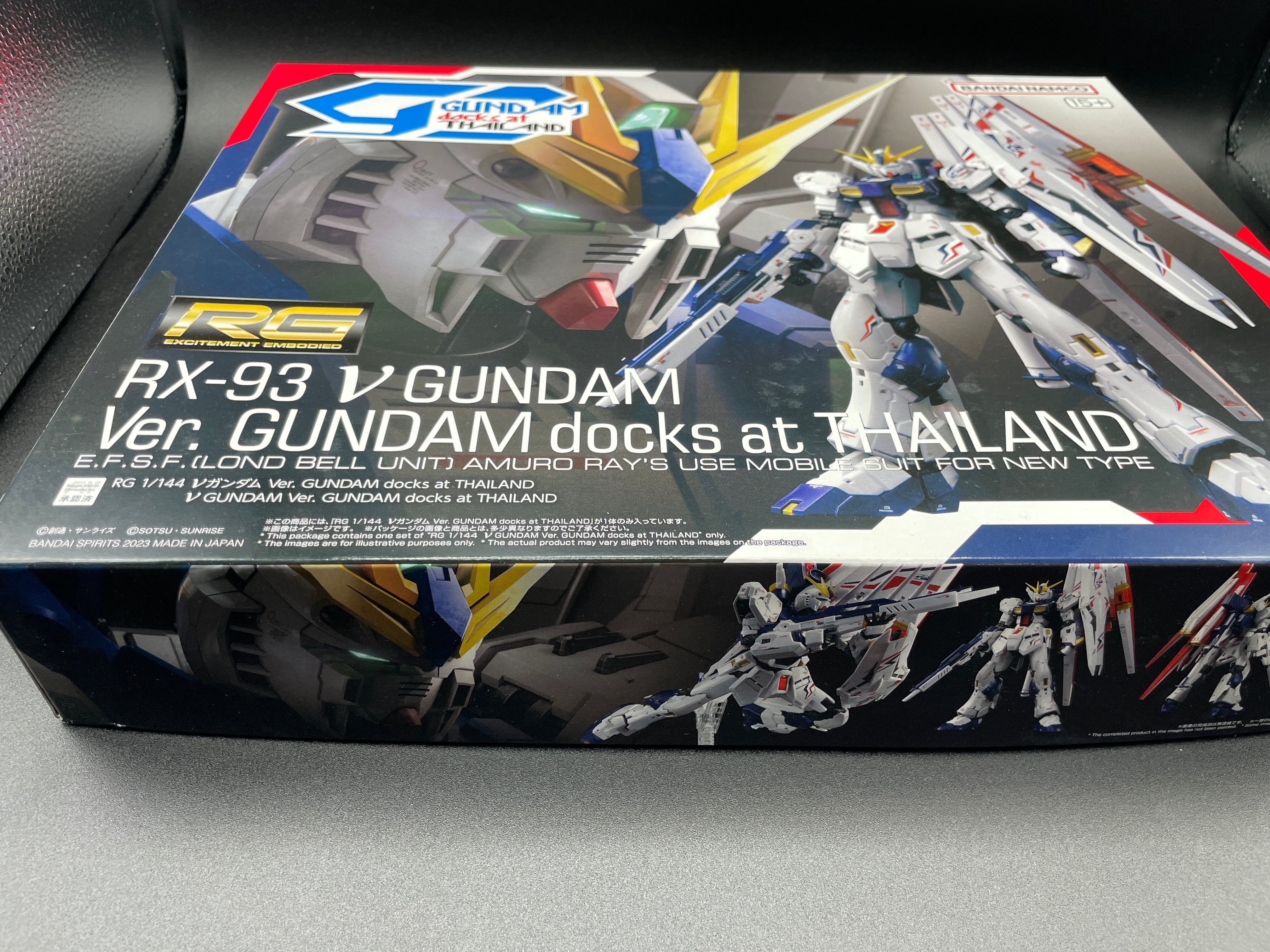 Bandai RG 1/144 RX-93 V Ver. Gundam Docks At Thailand Imported