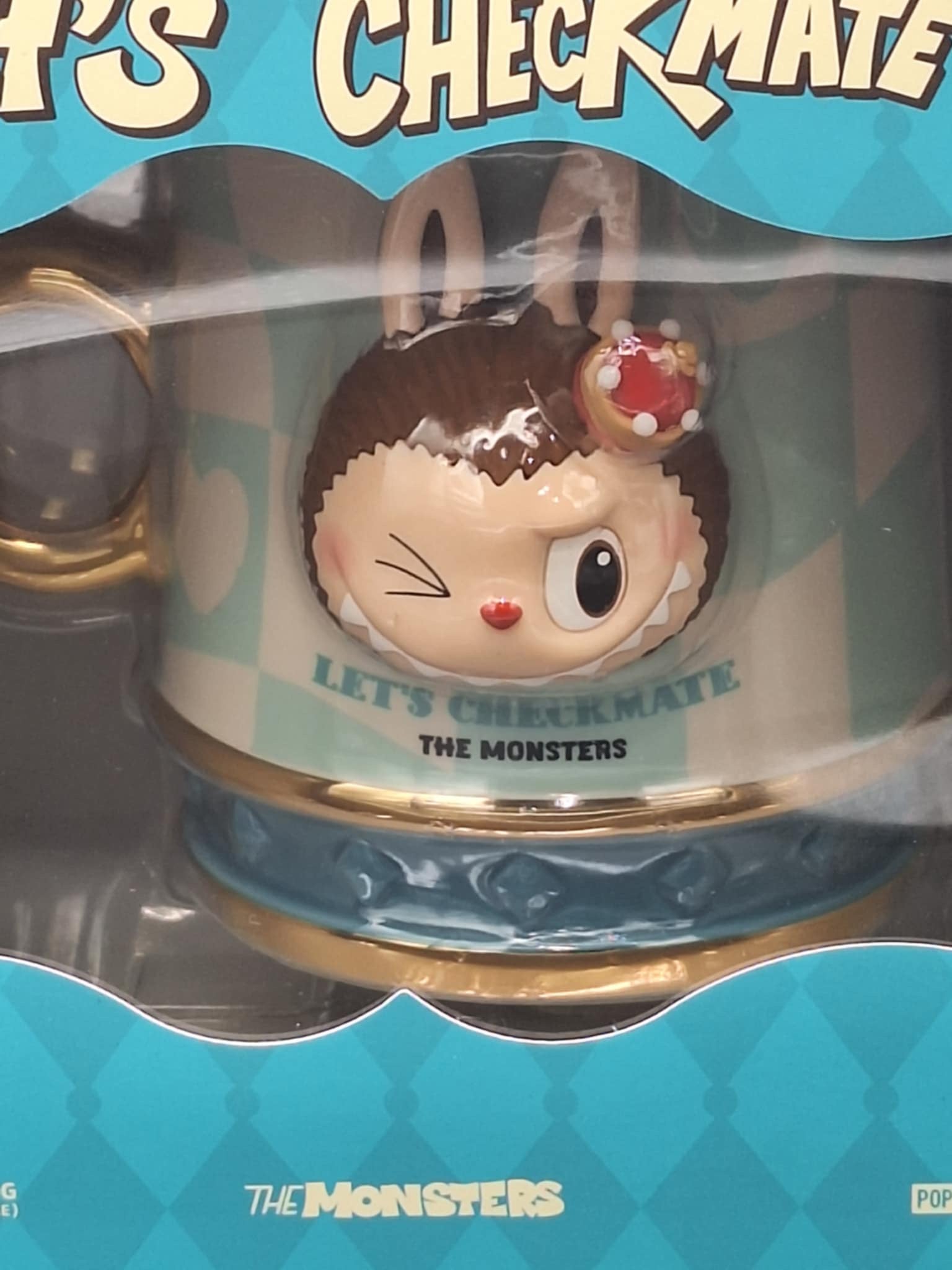 POP MARTマグカップ コモモ ラブブ let’s check mate POP MART THE MONSTERS Let's Checkmate Series Mug Labubu - BLUE
