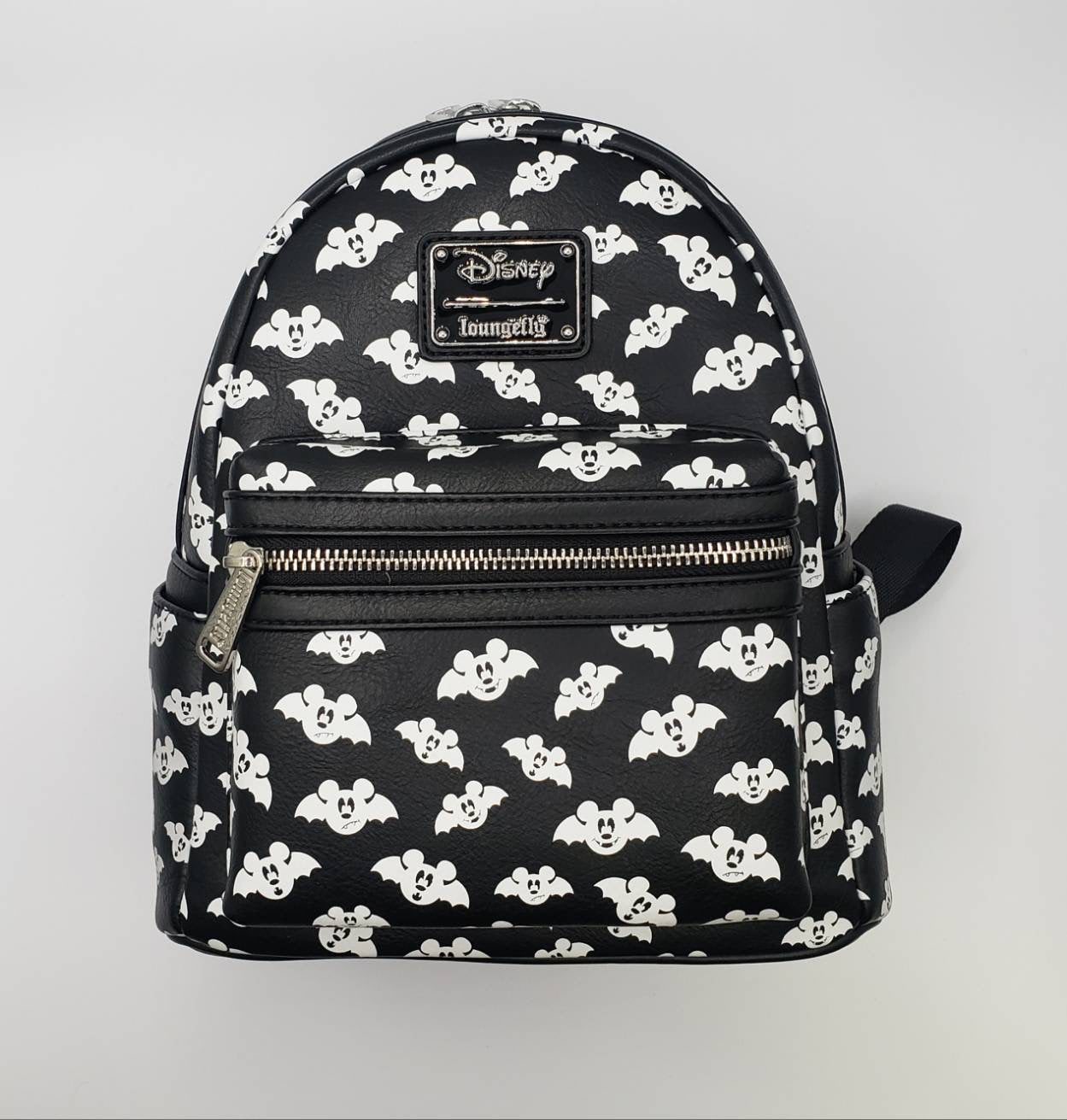 Disney Loungefly Mickey bat Mini Backpack - Black & White Loungefly X LASR Exclusive Disney Totally Batty... | Depop main image 4