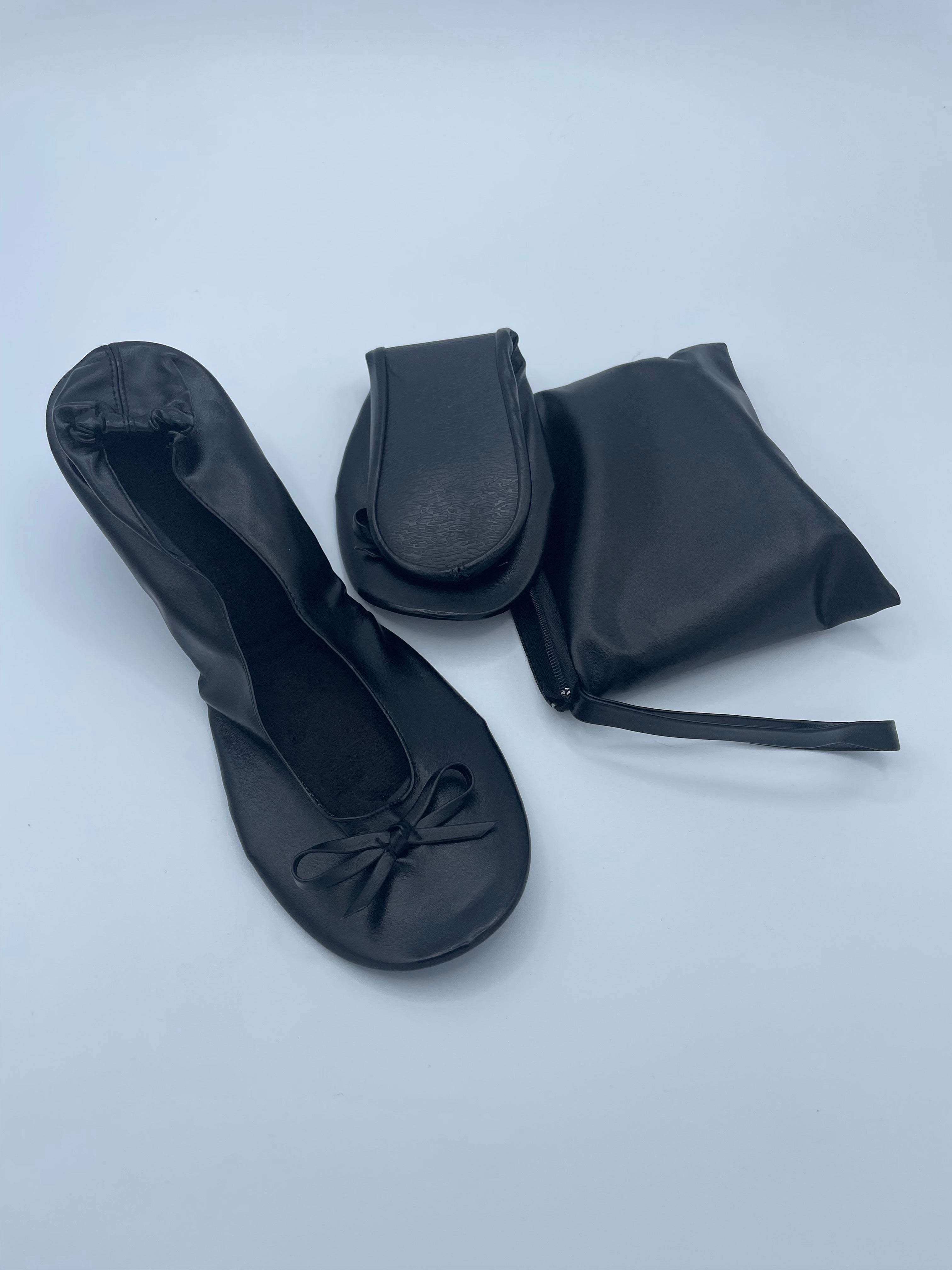 Foldable Disposable Flat Ballerina Shoes After Party Travel Slippers